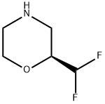Morpholine, 2-(difluoromethyl)-, (2S)- Structure