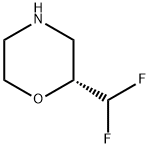 Morpholine, 2-(difluoromethyl)-, (2R)- Structure