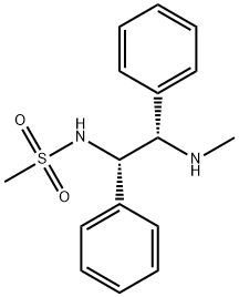N-((1S,2S)-2-(methylamino)-1,2-diphenylethyl)methanesulfonamide Structure