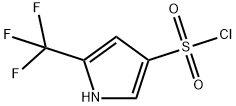 1H-Pyrrole-3-sulfonyl chloride, 5-(trifluoromethyl)- Structure