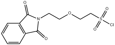 2-[2-(1,3-dioxo-2,3-dihydro-1H-isoindol-2-yl)ethoxy]ethane-1-sulfonyl chloride 结构式