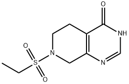 7-(ethanesulfonyl)-3H,4H,5H,6H,7H,8H-pyrido[3,4-d]pyrimidin-4-one 结构式