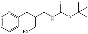 tert-Butyl n-[3-hydroxy-2-(pyridin-2-ylmethyl)propyl]carbamate 结构式