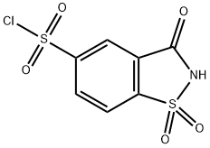 1,1,3-trioxo-2,3-dihydro-1,2-benzothiazole-5-sulfonyl chloride,1803601-02-6,结构式