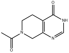 7-acetyl-3H,4H,5H,6H,7H,8H-pyrido[3,4-d]pyrimidin-4-one 结构式