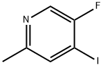 Pyridine, 5-fluoro-4-iodo-2-methyl- Struktur