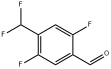 Benzaldehyde, 4-(difluoromethyl)-2,5-difluoro- 结构式