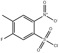Benzenesulfonyl chloride, 5-fluoro-4-methyl-2-nitro- Structure