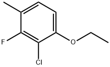 Benzene, 2-chloro-1-ethoxy-3-fluoro-4-methyl- 结构式