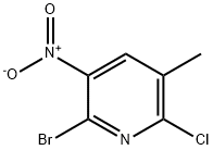 2-溴-6-氯-5-甲基-3-硝基吡啶 结构式