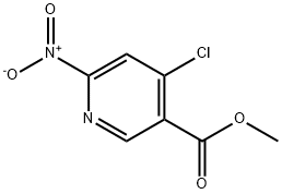 methyl 4-chloro-6-nitropyridine-3-carboxylate Struktur