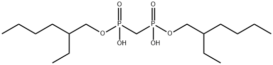 Methylenebisphosphonic acid P, P-di(2-ethylhexyl) diester Struktur