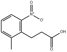 3-(2-甲基-6-硝基苯基)丙酸, 1805738-03-7, 结构式