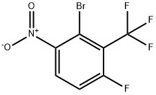 2-溴-4-氟-1-硝基-3-(三氟甲基)苯 结构式