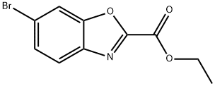 2-Benzoxazolecarboxylic acid, 6-bromo-, ethyl ester 结构式