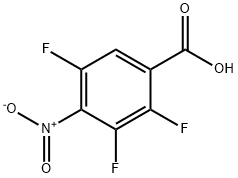 Benzoic acid, 2,3,5-trifluoro-4-nitro- Structure