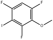 Benzene, 1,3,5-trifluoro-2-iodo-4-methoxy- Struktur