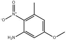 Benzenamine, 5-methoxy-3-methyl-2-nitro-, 1806490-71-0, 结构式
