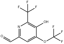 2-Pyridinecarboxaldehyde, 5-hydroxy-4-(trifluoromethoxy)-6-(trifluoromethyl)-,1806744-83-1,结构式