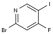 Pyridine, 2-bromo-4-fluoro-5-iodo- Structure