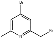 Pyridine, 4-bromo-2-(bromomethyl)-6-methyl- Struktur
