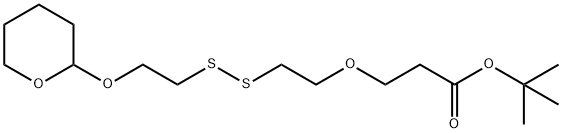 THP-SS-PEG1-T-ブチルエステル 化学構造式