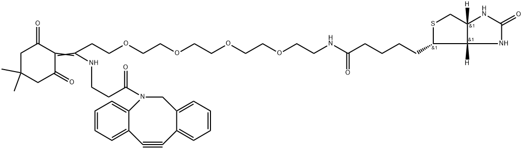 Dde Biotin-PEG4-DBCO Structure