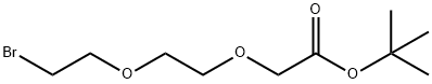 ブロモ-PEG2-CH2CO2TBU 化学構造式