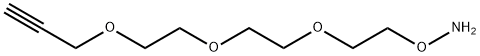 アミノオキシ-PEG3-プロパルギル 化学構造式