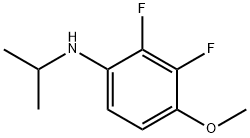 2,3-二氟-N-异丙基-4-甲氧基苯胺, 1807783-66-9, 结构式
