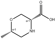3-Morpholinecarboxylicacid,6-methyl-,(3R,6S)-rel- Struktur