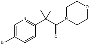 Ethanone, 2-?(5-?bromo-?2-?pyridinyl)?-?2,?2-?difluoro-?1-?(4-?morpholinyl)?- Struktur