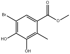 5-溴-3,4-二羟基-2-甲基苯甲酸甲酯,1809337-05-0,结构式