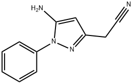 2-(5-氨基-1-苯基-1H-吡唑-3-基)乙腈, 1810856-49-5, 结构式
