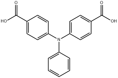 Benzoic acid, 4,4'-(phenylimino)bis- Structure