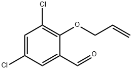 2-(Allyloxy)-3,5-dichlorobenzaldehyde, 181280-06-8, 结构式
