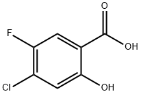 4-氯-5-氟-2-羟基苯甲酸, 181289-00-9, 结构式