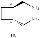 1,2-Cyclobutanedimethanamine, dihydrochloride,trans-1 Structure