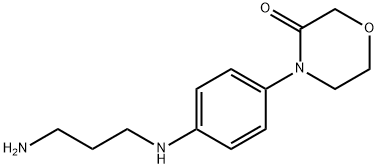 4- [4-[（3-氨基丙基）氨基]苯基] -3-吗啉酮, 1816946-19-6, 结构式