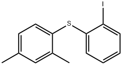Benzene, 1-[(2-iodophenyl)thio]-2,4-dimethyl- Struktur