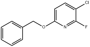 Pyridine, 3-chloro-2-fluoro-6-(phenylmethoxy)- 结构式