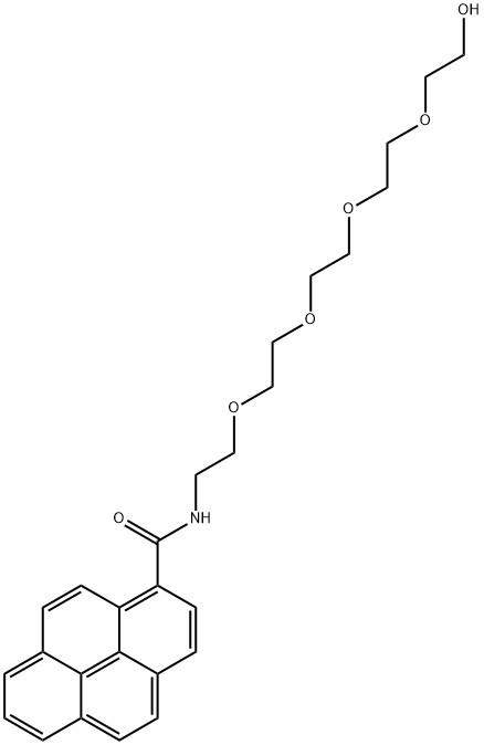 Pyrene -PEG5-OH Struktur