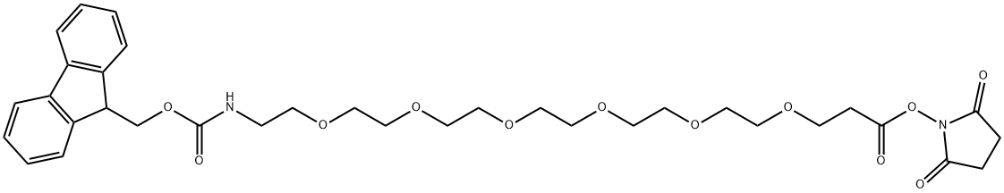 Fmoc-PEG6-NHS ester Structure