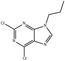 9H-Purine, 2,6-dichloro-9-propyl- Structure