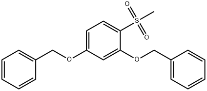 2,4-Bis(Benzyloxy)-1-methanesulfonylbenzene 化学構造式