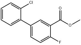 [1,1'-Biphenyl]-3-carboxylic acid, 2'-chloro-4-fluoro-, methyl ester 结构式