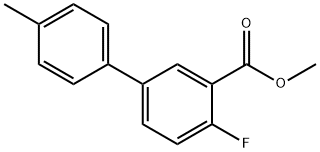 [1,1'-Biphenyl]-3-carboxylic acid, 4-fluoro-4'-methyl-, methyl ester,1820607-20-2,结构式