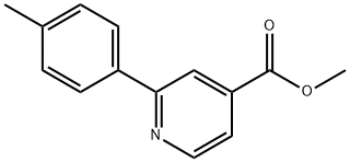 4-Pyridinecarboxylic acid, 2-(4-methylphenyl)-, methyl ester 结构式