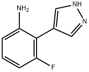 Benzenamine, 3-fluoro-2-(1H-pyrazol-4-yl)- 结构式