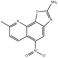 Oxazolo[4,5-h]quinolin-2-amine, 8-methyl-5-nitro- 结构式